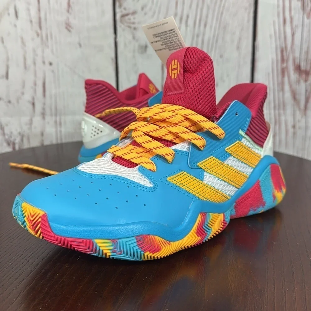 ADIDAS JAMES HARDEN STEPBACK Kids Colorful Athletic Shoes Limited Edition 6Y NWT